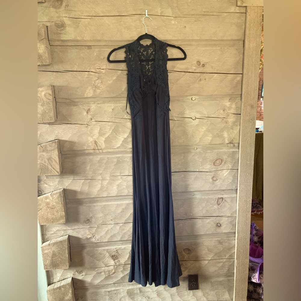 NWT Sky brand black maxi dress size XS